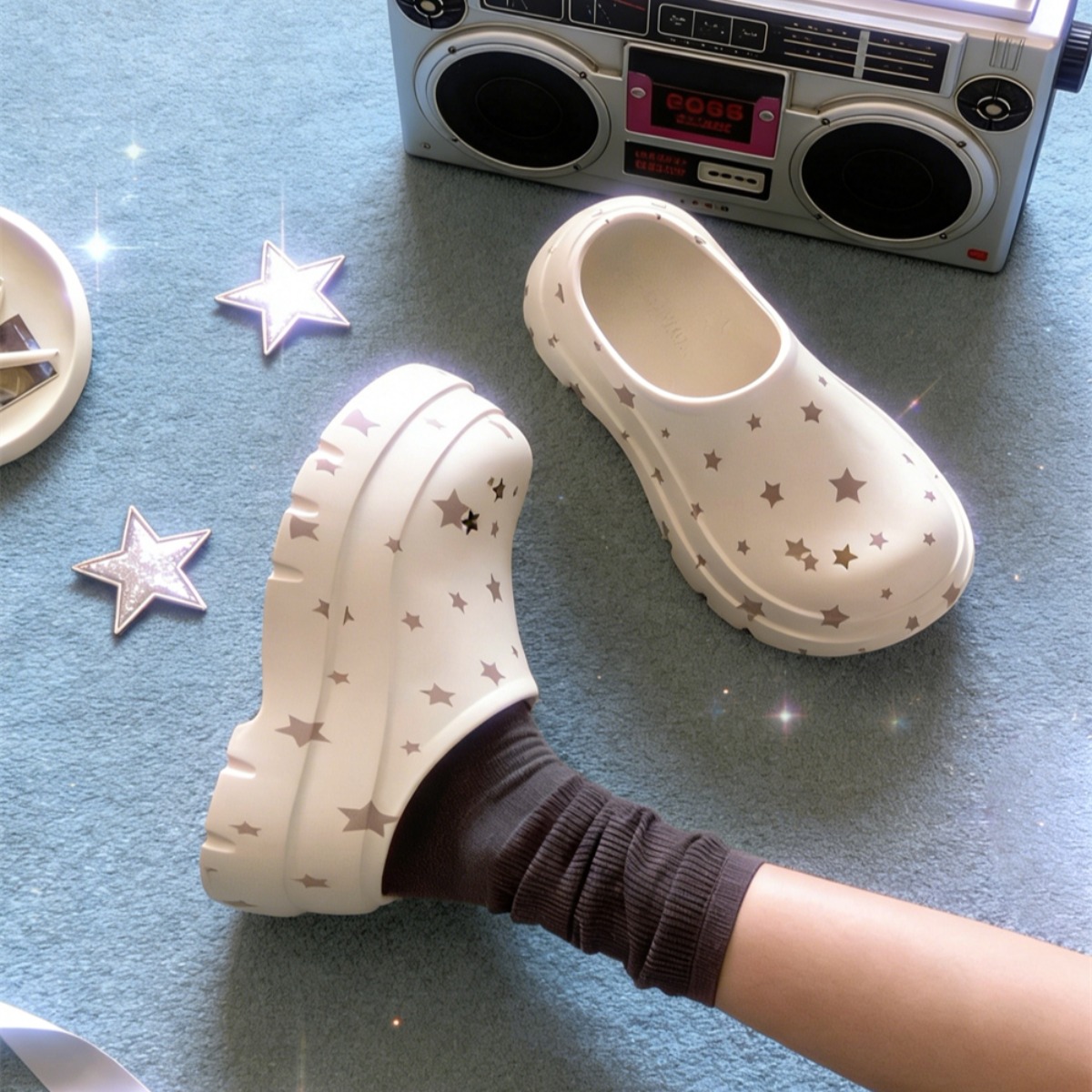 Letnie, modne klapki na platfo – Water Shoes recenzja i cena